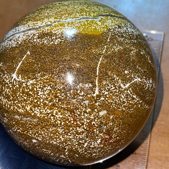 Large Ocean Jasper Sphere 💛HP💛 - Picture 8 of 16
